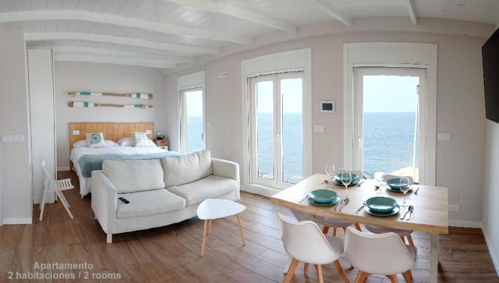 Vila Marina. Casa Marinera Con Terraza Sobre El Mar En Caion Cayón Zewnętrze zdjęcie